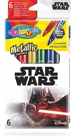 Flamastry metaliczne, Colorino Kids, Star Wars, 6 kolorów