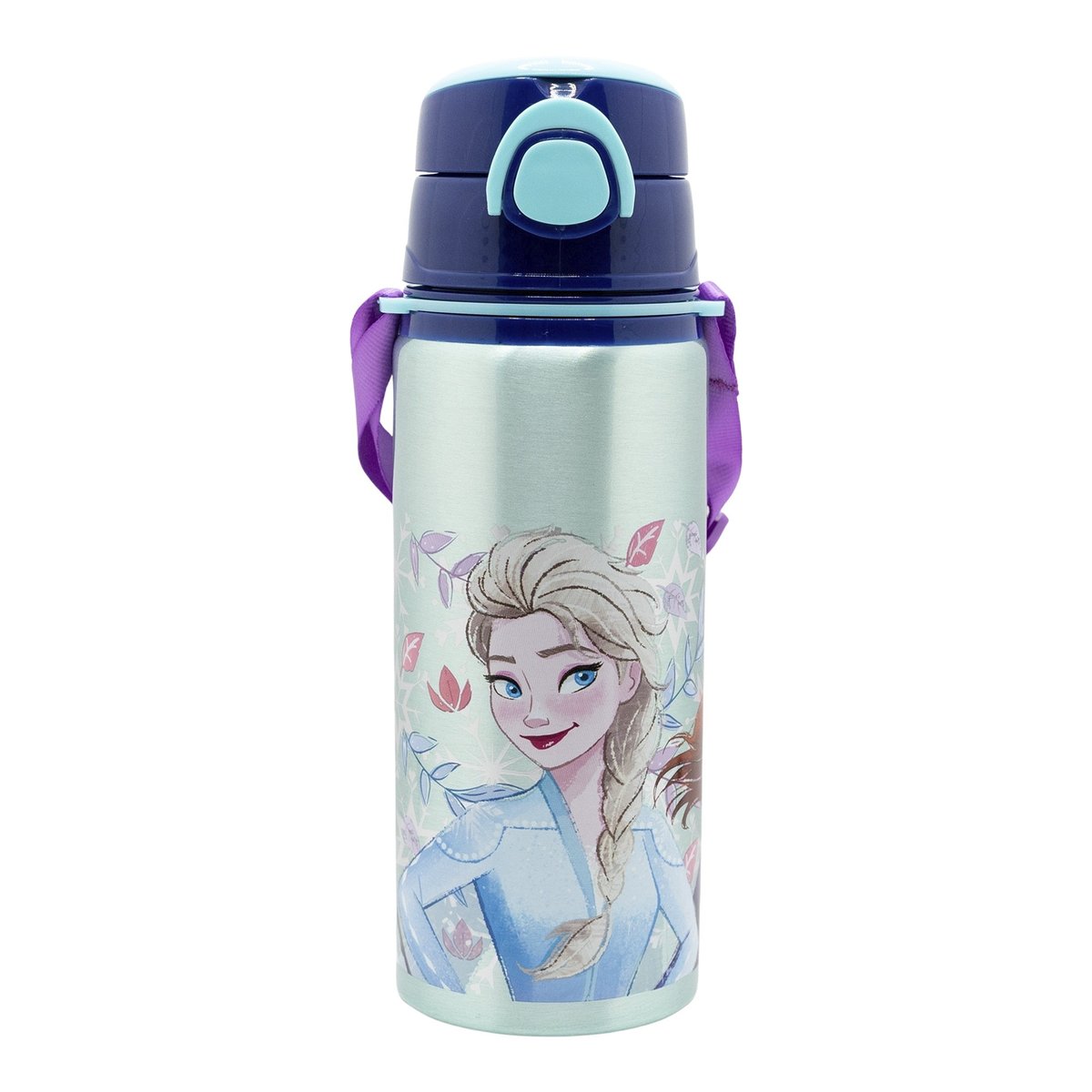 FROZEN KRAINA LODU BIDON ALUMINIOWY NA WODĘ Z PASKIEM 730 ML NOWA KOLEKCJA