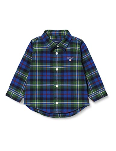 GANT Baby-Jungen D1. Check Shirt koszula, Forest Green, 80