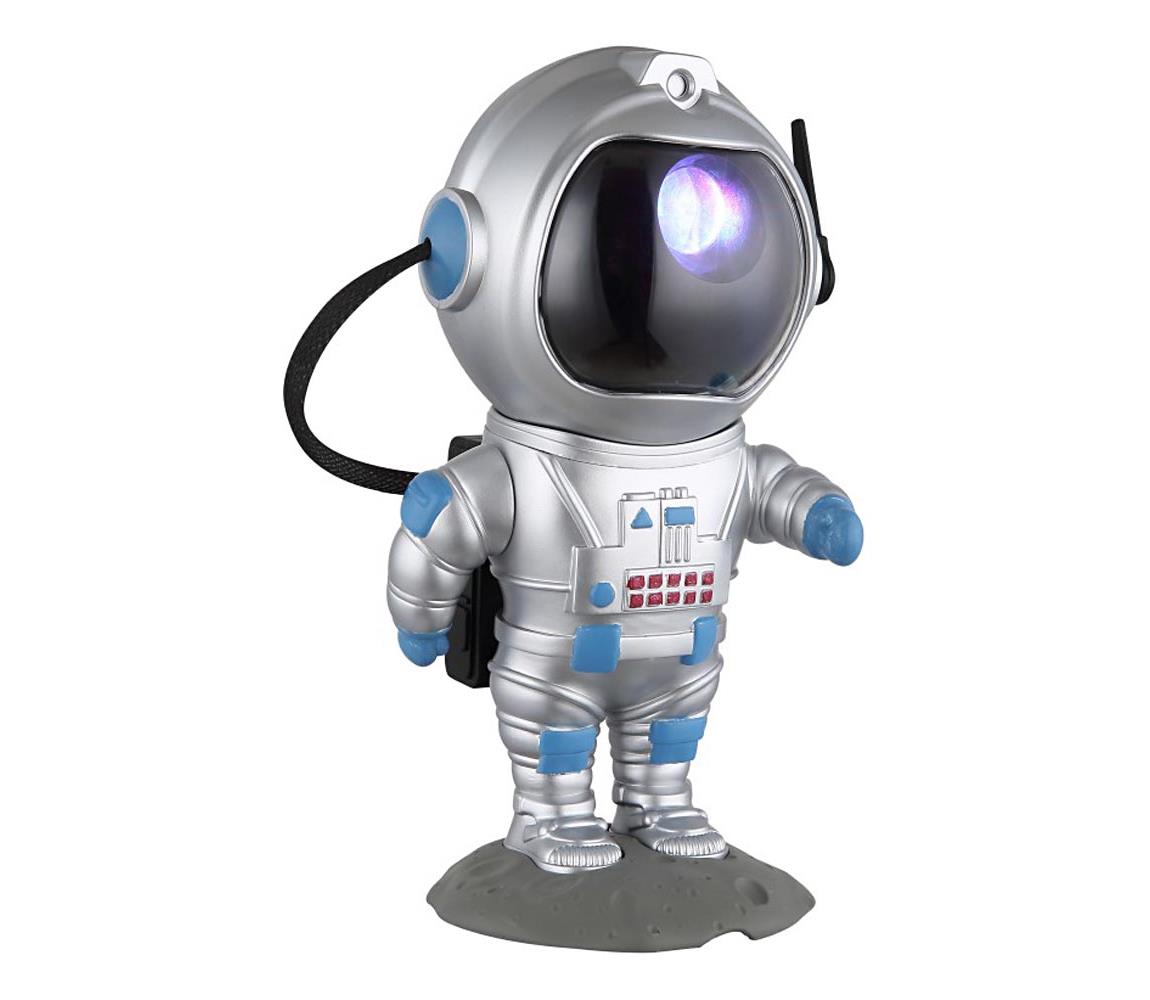 Globo 28083 - LED RGB Lampa stołowa COSMO LED/4,5W/5V astronauta srebrna