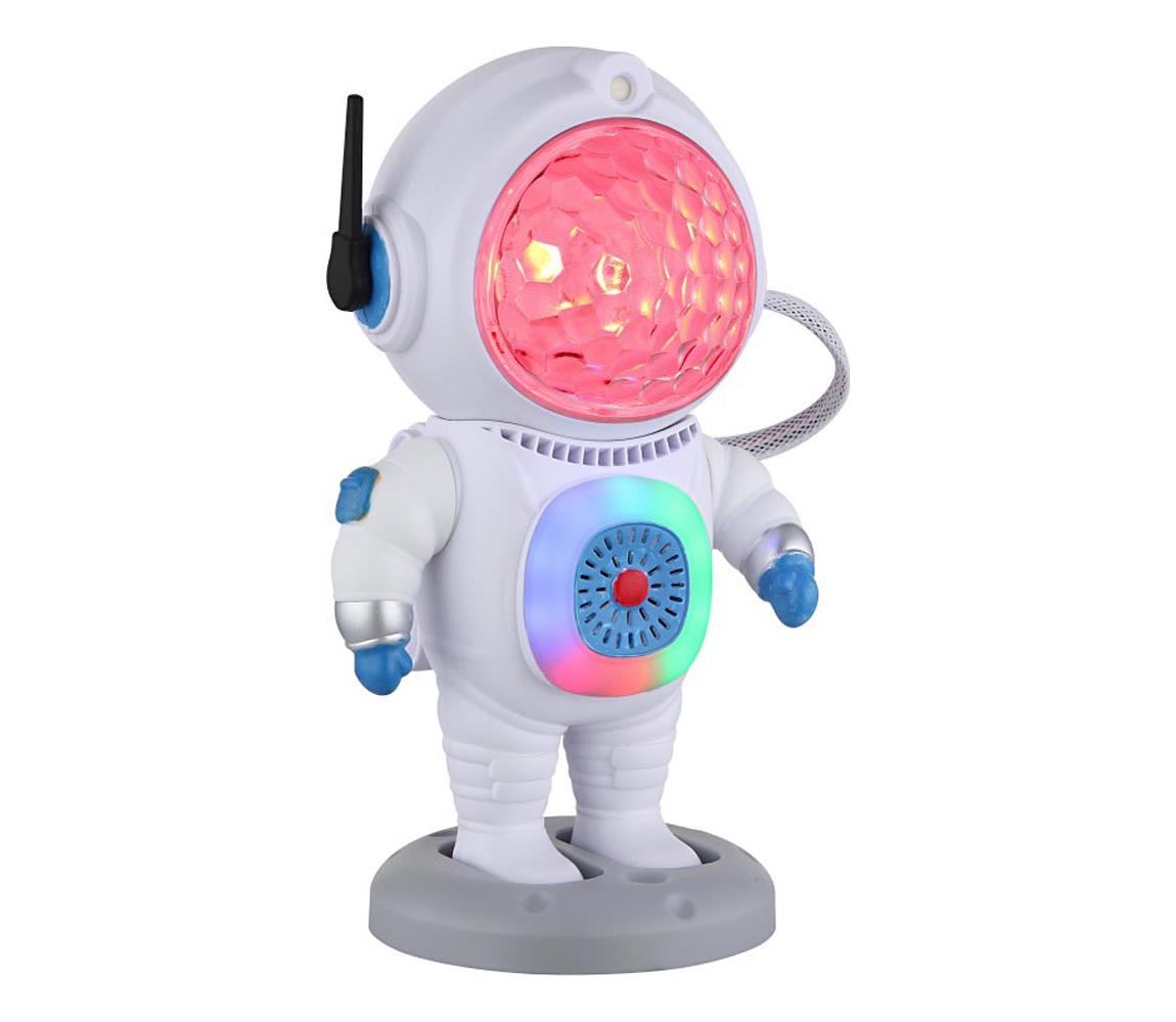 Globo 28084 - LED RGB Lampa stołowa COSMO LED/6W/5V astronauta biała