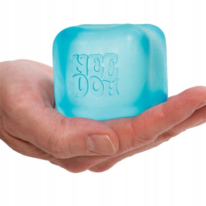Gniotek sensoryczny Schylling kostka lodu Nice Cube NeeDoh Niebieski
