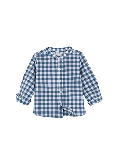 Gocco Koszulka Vichy Baby, Zielony naftowy, 9-12 miesięcy