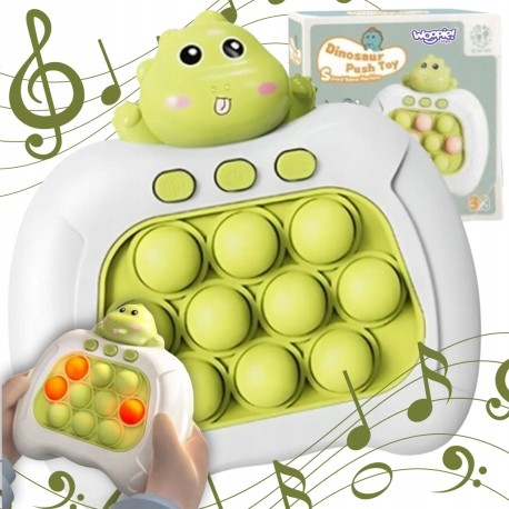 Gra Zręcznościowa POP IT Antystresowa Elektryczna Bubble Sensoryczna - DINOZAUR
