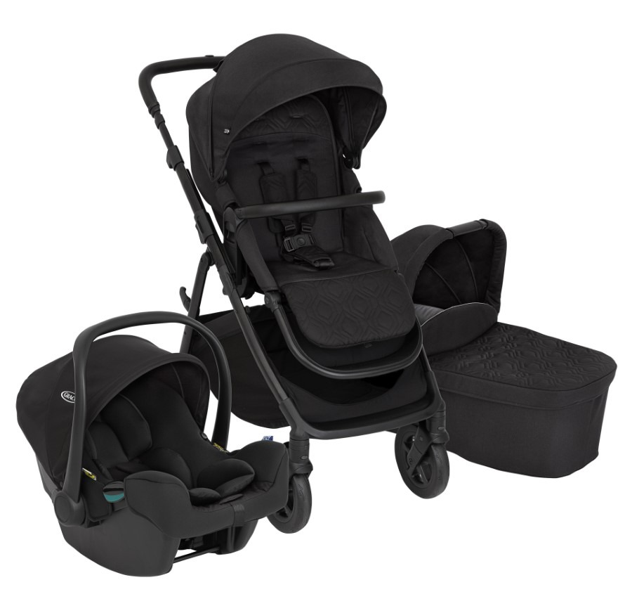 Graco Near2Me DLX wózek spacerowy z gondolą i fotelikiem Midnight