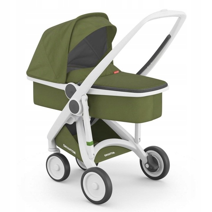 Greentom - Wózek Carrycot (v.2.1) White-Olive