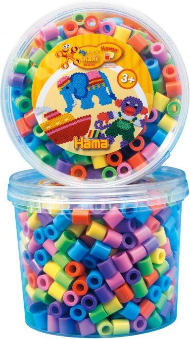 Hama malte haaning plastic maxi - koraliki w pudełku pastelowe zestaw uzupełniający