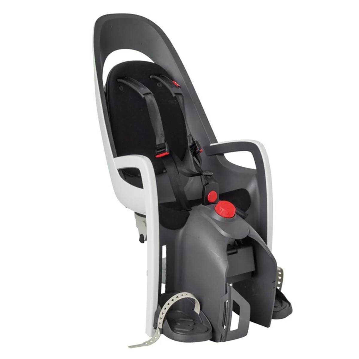 Hamax, Caress, fotelik rowerowy montowany na bagażniku, dark grey/red