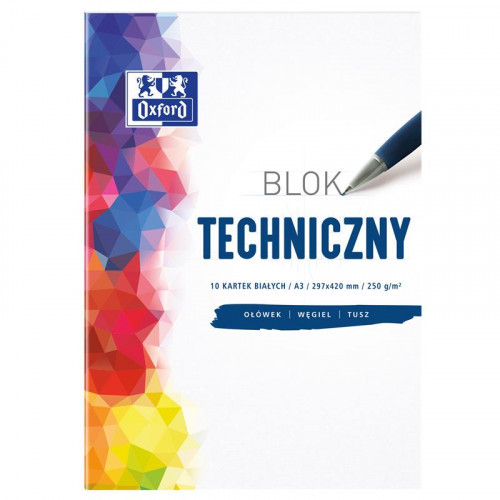 Hamelin BLOK TECHNICZNY A3/10K BIAŁY 07256 AP07256