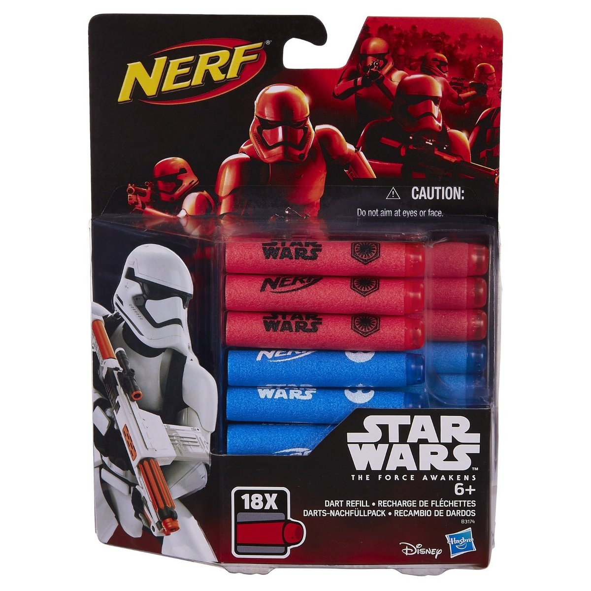 Hasbro B3174 Nerf - Star Wars Zestaw 18 strzałek H.B3174