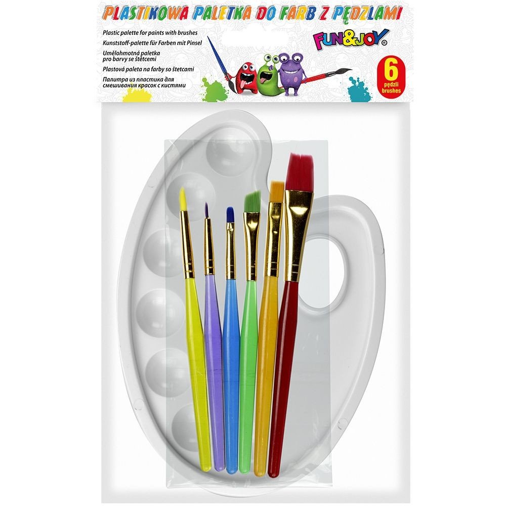 Hasta Paletka Do Mieszania Farb 6 PĘdzli Fun Joy