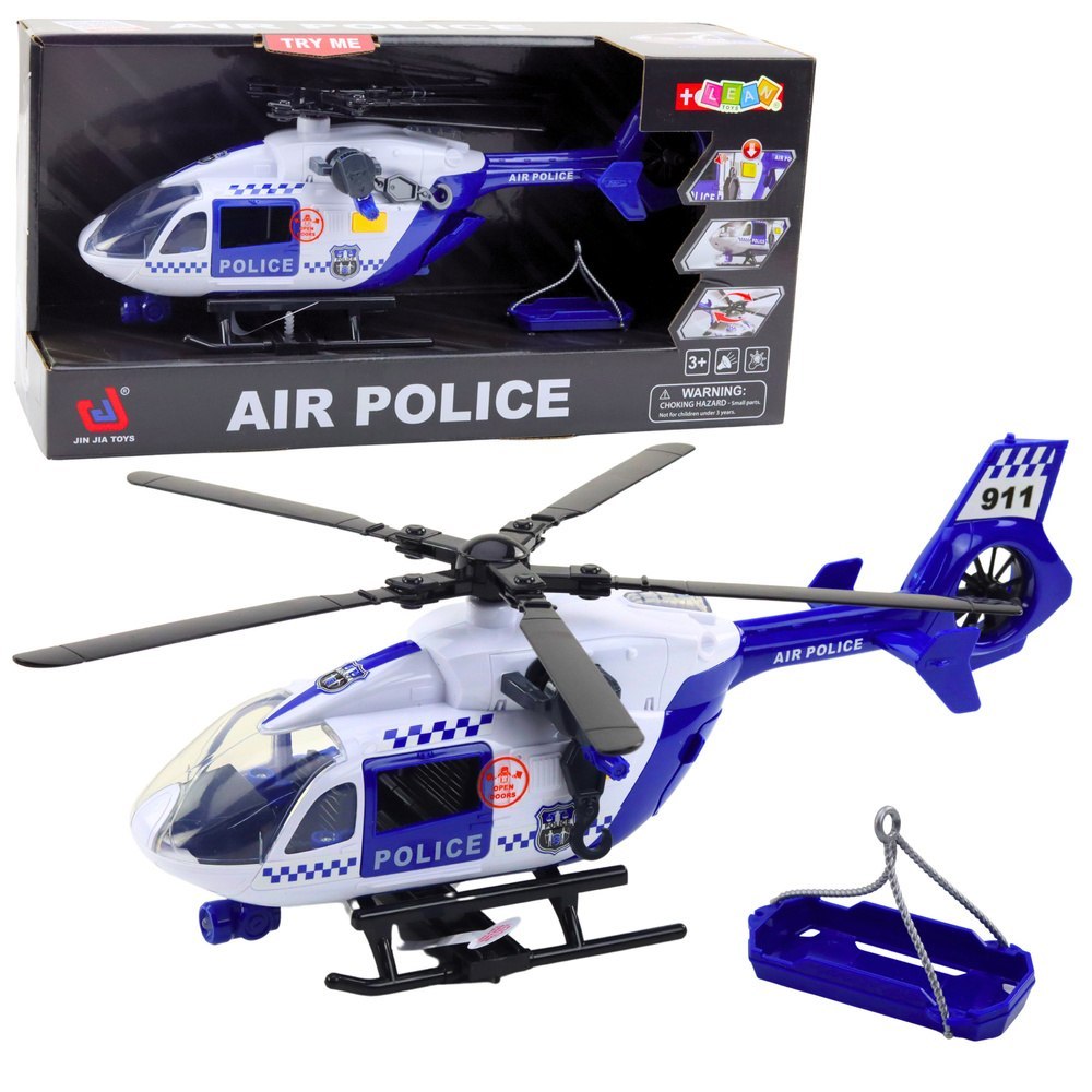 Helikopter Policyjny Hak Nosze Światła Dźwięki 1:12