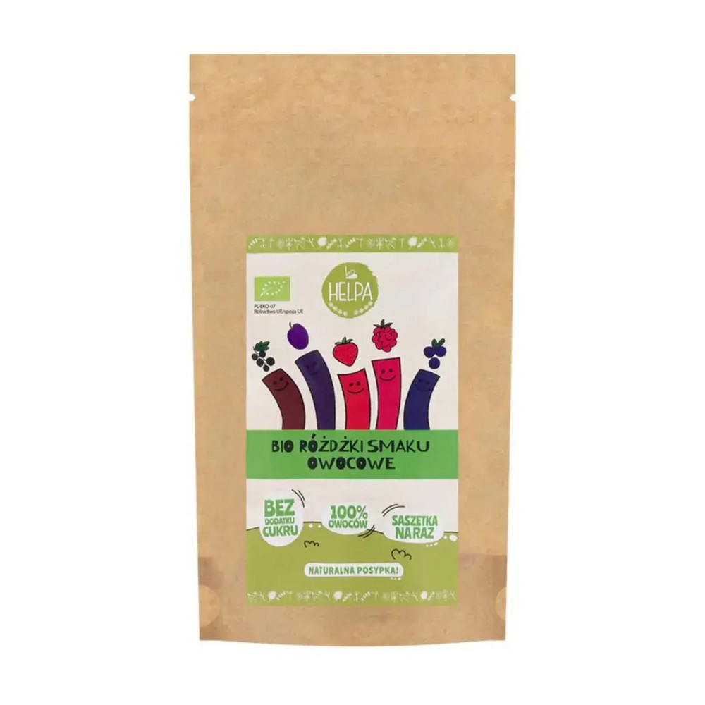 HELPA (kaszki) RÓŻDŻKI SMAKU OWOCOWE (LIOFILIZOWANE OWOCE) BIO (10 x 2 g) 20 g - HELPA BP-5907222061602