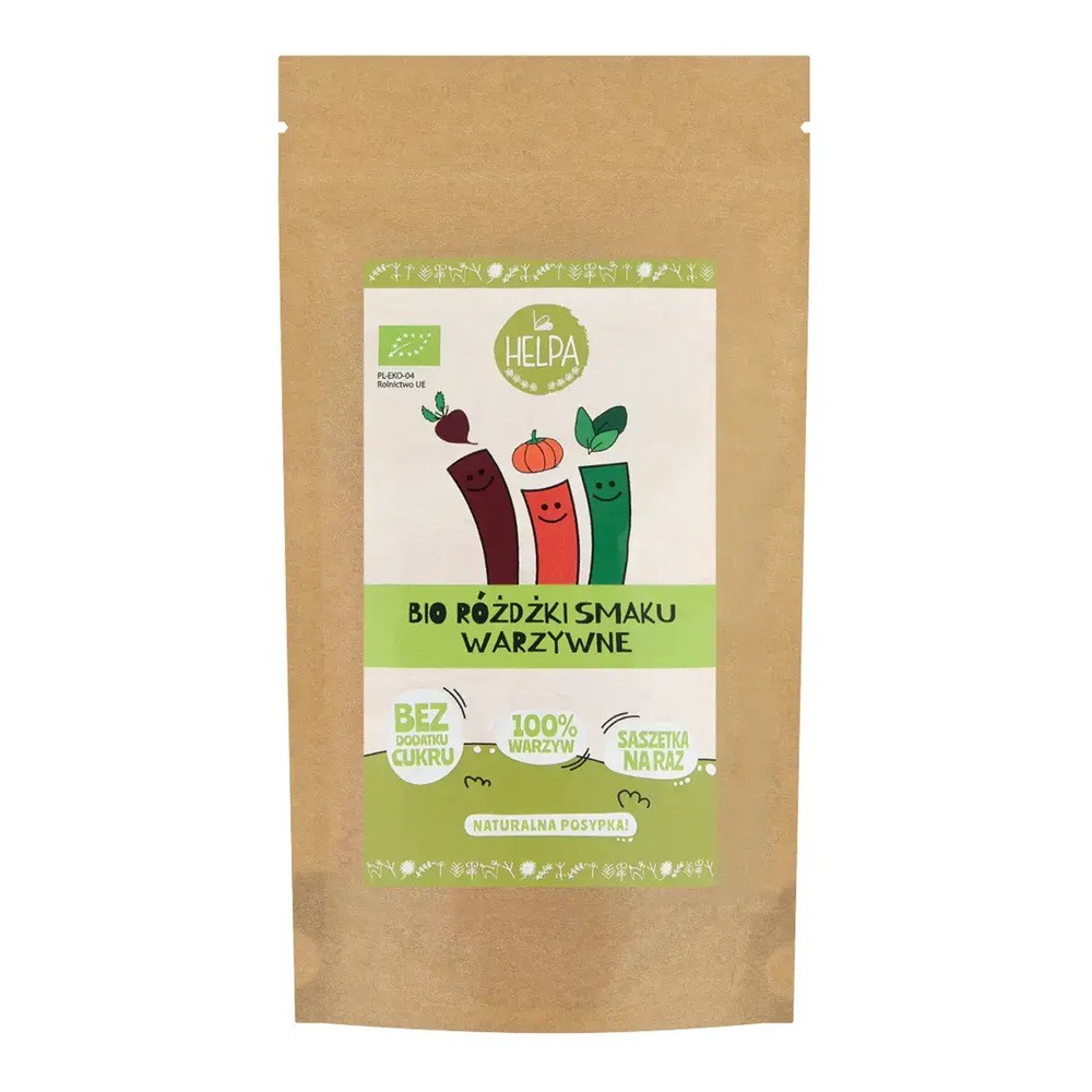 HELPA (kaszki) RÓŻDŻKI SMAKU WARZYWNE (LIOFILIZOWANE WARZYWA) BIO (9 x 2 g) 18 g - HELPA BP-5907222061619