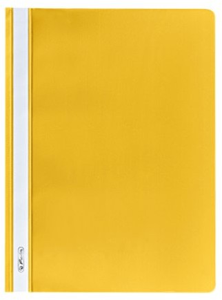 Herlitz 10386951 teczki A4 PP z przezroczystą przednią pokrywą, 10 sztuk, liliowy, żółty A4 975417