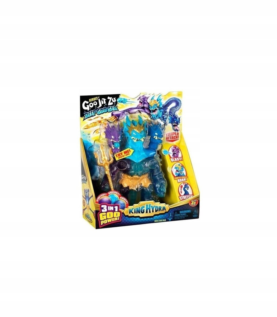 Heroes of Goo Jit Zu Figurka akcji Bandai - King Hydra Deep Goo Sea wieloko