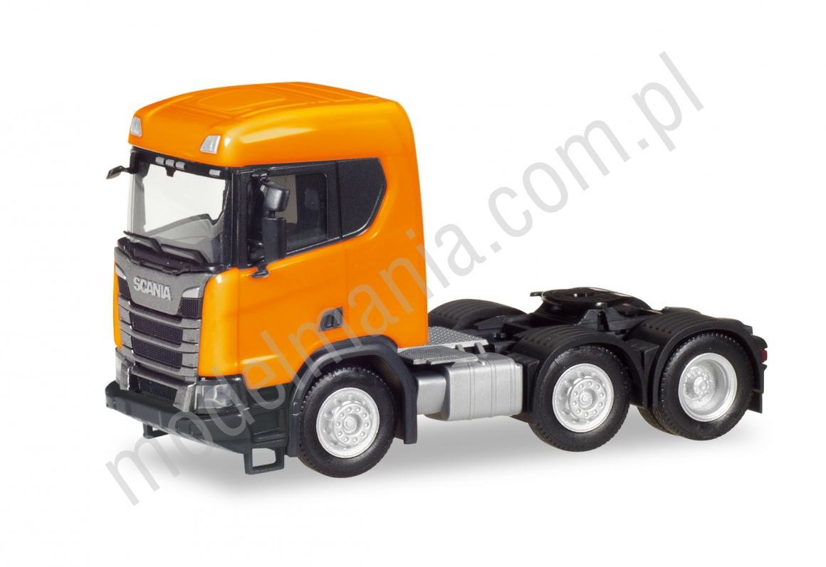 Herpa Scania R XT, ciągnik siodłowy 6x2, pomarańczowa 309028-002
