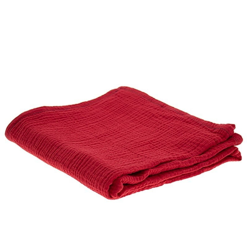 Hi Little One - Otulacz Muślinowy 100 X 100 Cm Z Organicznej Bio Bawełny Gots Muslin Swaddle Baby Pink Dark