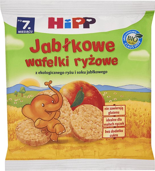 HiPP Jabłkowe wafelki ryżowe Bio 35g