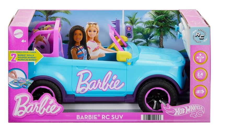 Hot Wheels R/C Barbie SUV Pojazd zdalnie sterowany 1:12 Mattel HTP53 Jeep