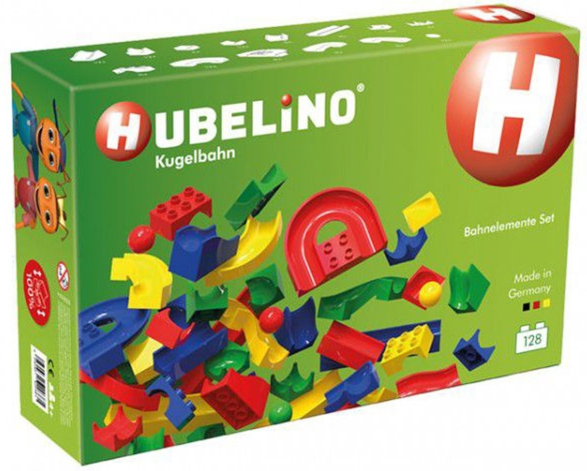 HUBELINO Kulodrom droga kulkowa zestaw bez klocków 128 szt