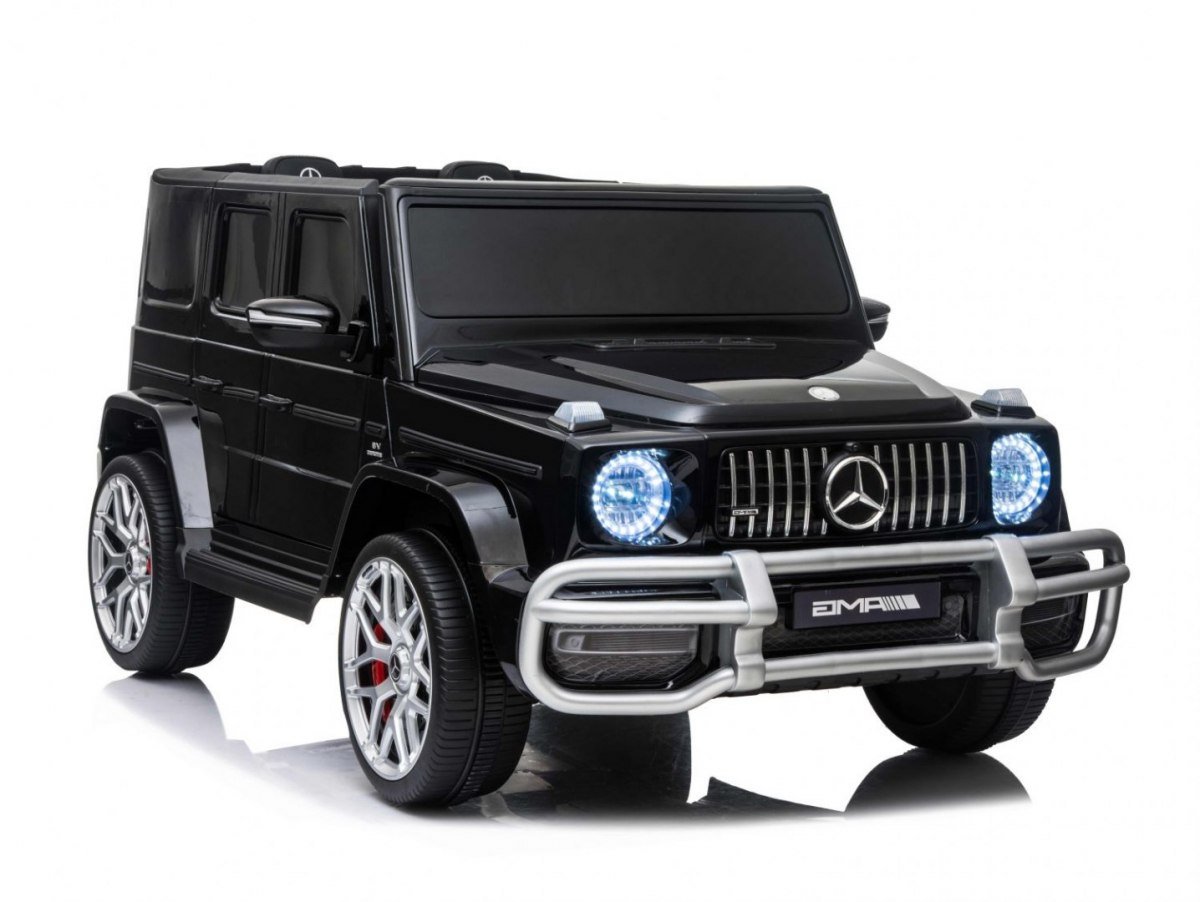 Import SUPER-TOYS MERCEDES G63 AMG DLA 2 DZIECI 24V 4X4 MIĘKKIE KOŁA EVA MIĘKKIE SIEDZENIE FULL OPCJA/S-307 S-307-CZARNY