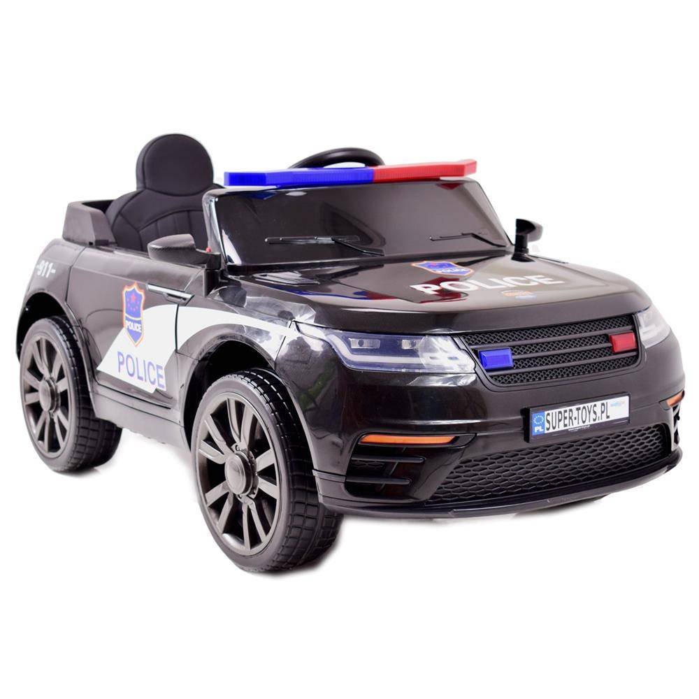 Import SUPER-TOYS SUPER-TOYS AUTO NA AKUMULATOR NAJNOWSZA POLICJA 4X4 KOGUTY DŹWIĘKI PILOT/BLT-201  BLT-201-CZARNY