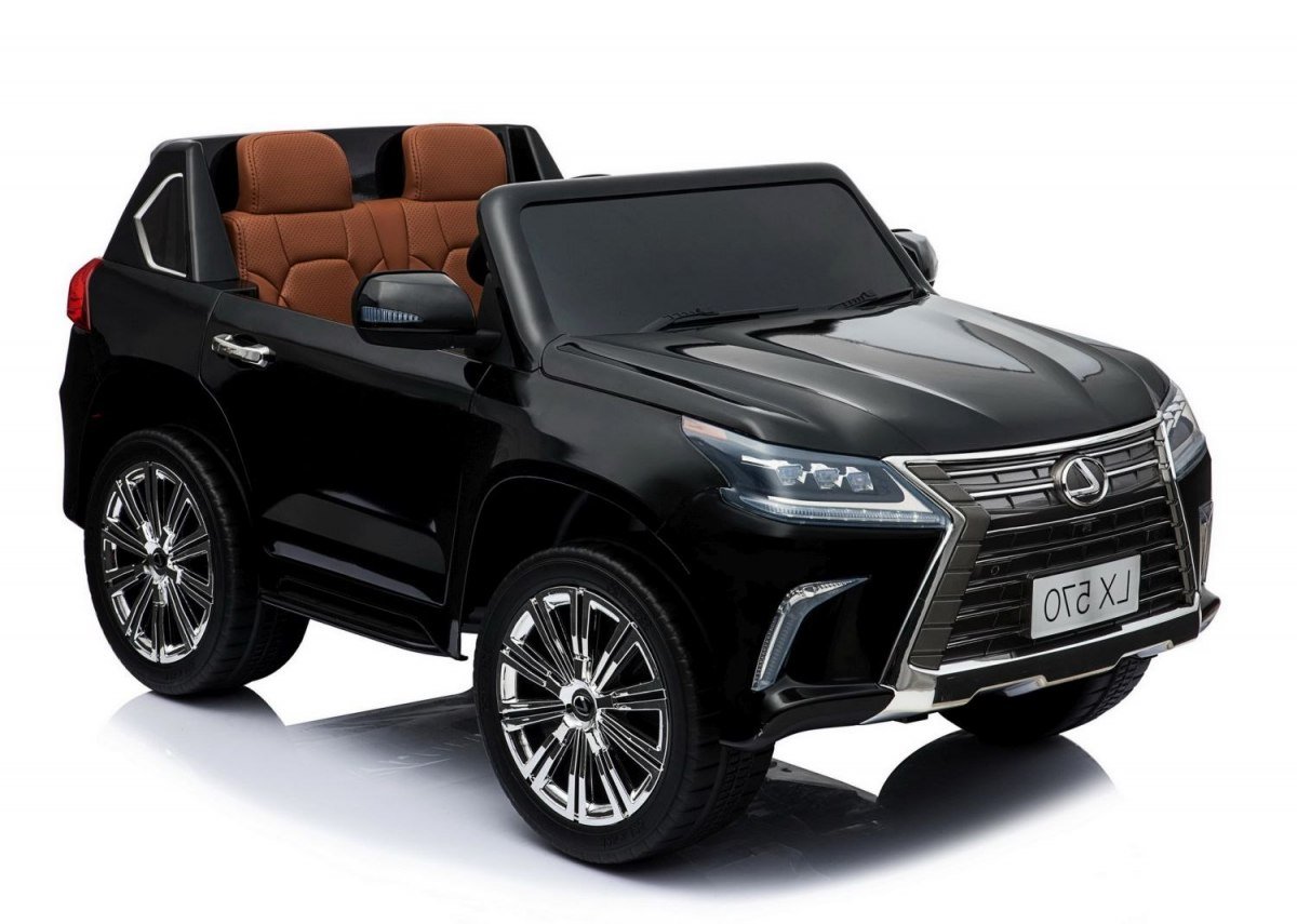 Import SUPER-TOYS SUPER-TOYS LEXUS LX-570 LAKIER MIĘKKIE KOŁA MIĘKKIE SIEDZENIE PEŁNA OPCJA 2X12V/LX570 DK-LX570-LAKIER-CZARNY