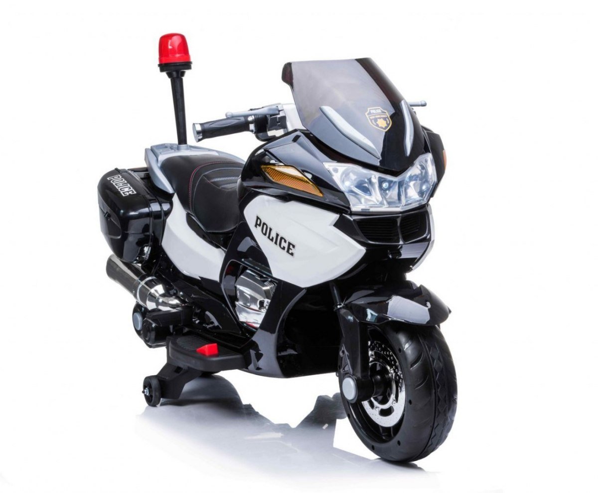 Import SUPER-TOYS SUPER-TOYS NAJWIĘKSZY SUPER SZYBKI MOTOR ŚCIGACZ POLICYJNY 118 MIĘKKIE KOŁA MIĘKKIE SIEDZENIE GAZ W RĄCZCE HAMULEC HZB118  HZB-118-POLICJA