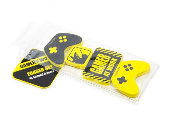Inny Zestaw gumek do mazania Gamer at Work (4 szt.) SR72668