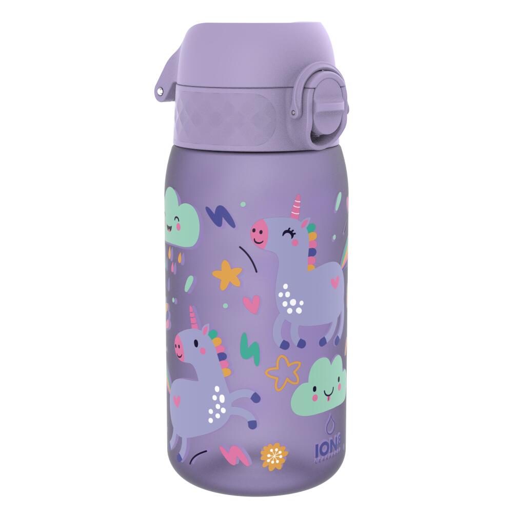 ION8, Jednorożec, bidon z ustnikiem, fioletowy, 350 ml