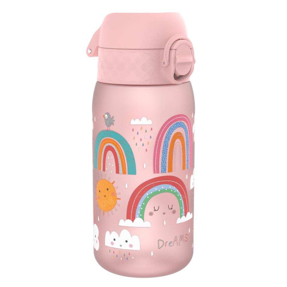 Ion8, Tęcza, bidon z ustnikiem, różowy, 350 ml