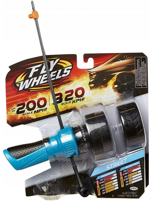 Jakks Pacific Fly Wheels. Wyrzutnia. 2 opony, niebieskie