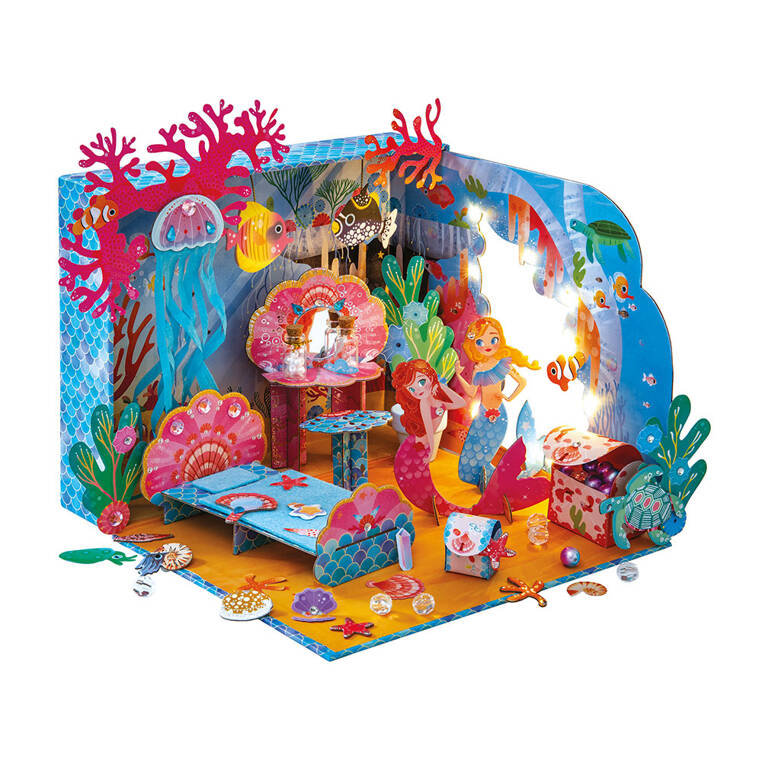 Janod Zestaw kreatywny Pokój syreny 3D Magic Ocean 8+