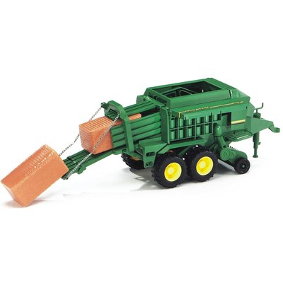 John Prasa kostkująca Deere 690 i 2 kostki słomy