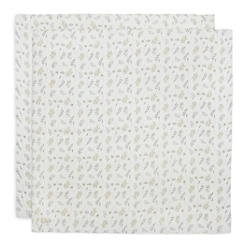 Jollein - 2 Otulacze Niemowlęce Hydrophilic 115 X 115 Cm Wild Flower