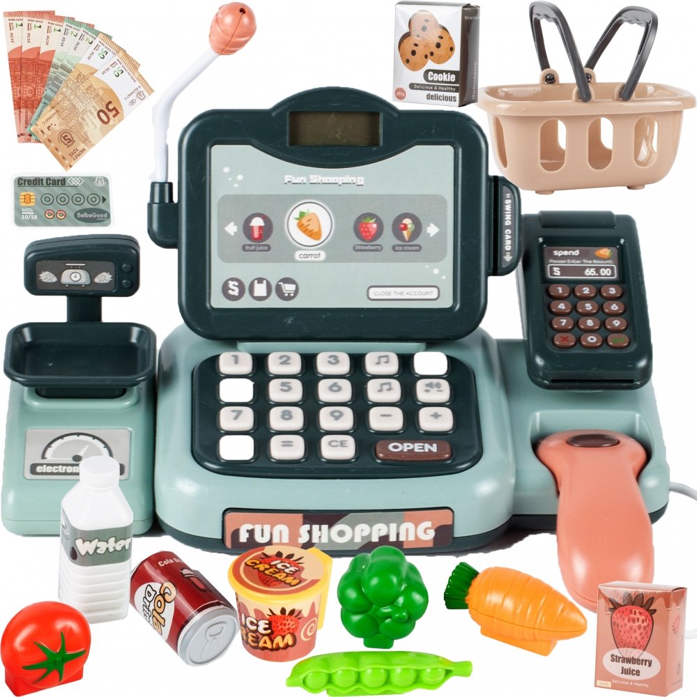 Kasa Fiskalna 24 Elementy Wyświetlacz Lcd