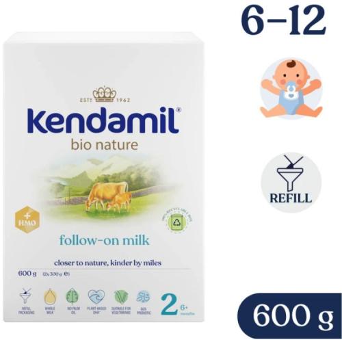 Kendamil BIO Nature 2 HMO+ Mleko następne dla niemowląt 6-12 miesięcy, 600 g -> Wysyłka od 1,99 - odbiór w Żabce i DHL POP<-