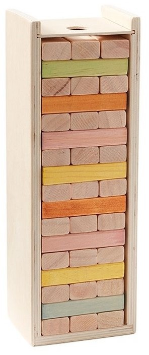Kids Concept Gra Wieża Drewniana Klocki