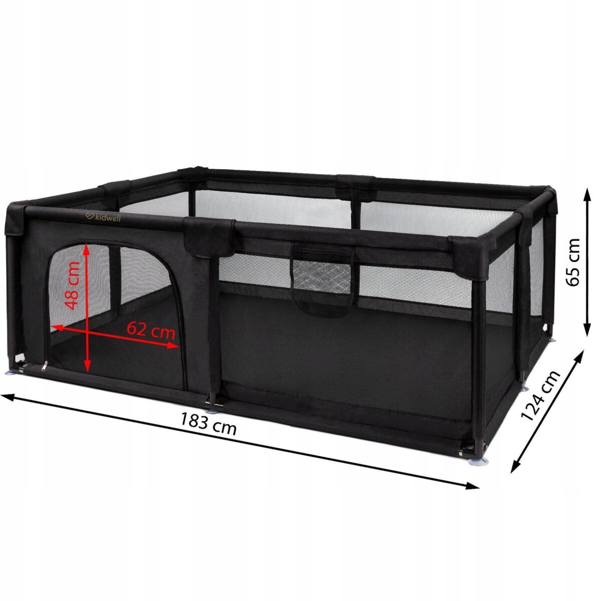 KIDWELL KOJEC FANKO BLACK 120x180 5906601705656