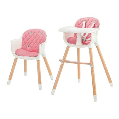 KinderKraft Krzesełko do karmienia 2w1 Sienna różowe GXP-802077