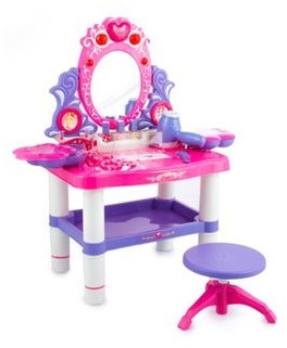 Kinderplay Toaletka dla dziewczynki dziecko Kinderplay suszarka KP2798