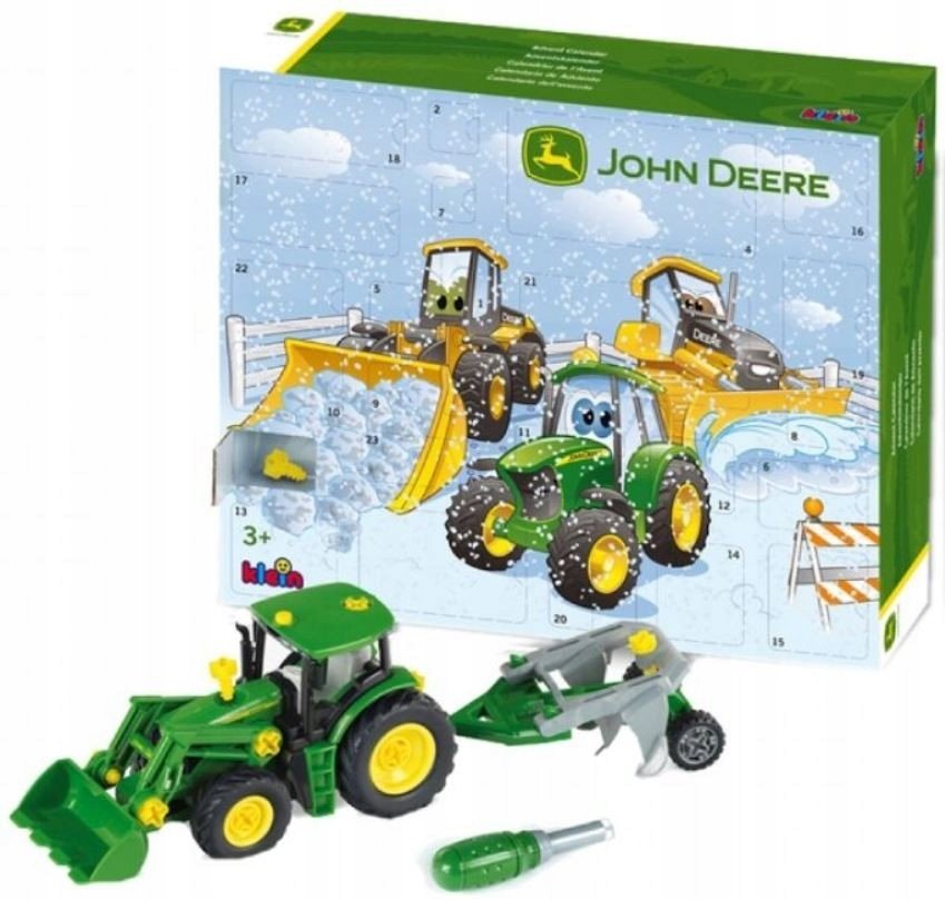 Klein John Deere Traktor do złożenia Ciągnik kalendarz adwentowy 3936