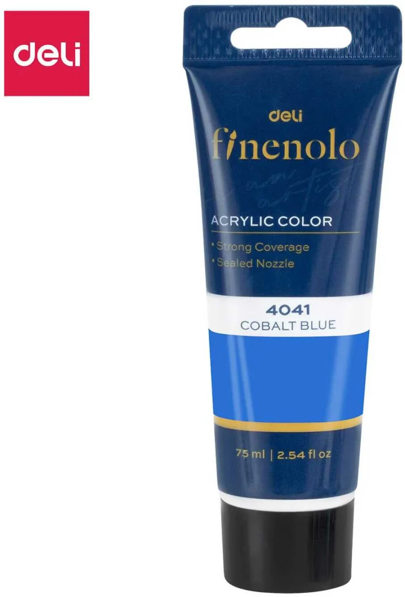 Kobaltowa farba akrylowa Deli seria finenolo 75ml