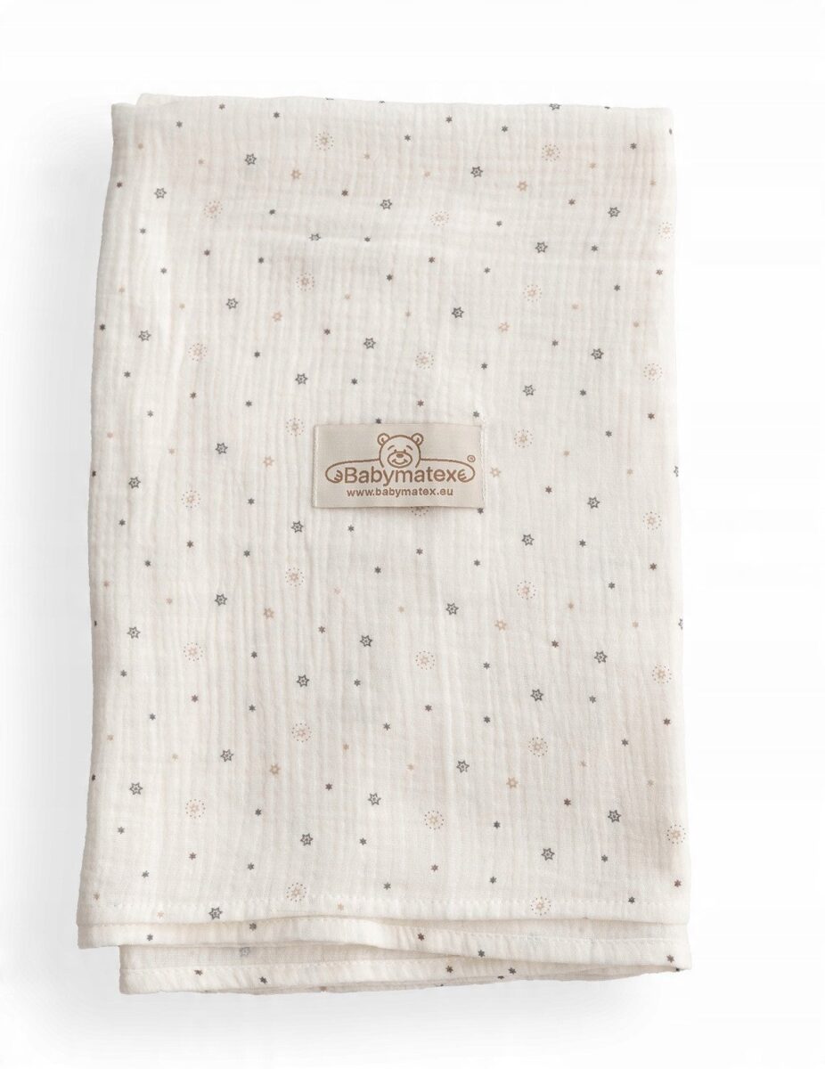 Kocyk-Otulacz MUSLIN DESIGN druk 80x120
