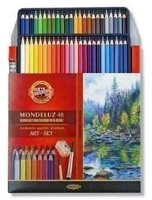 Koh-I-Noor KREDKI MONDELUZ 48 KOLORÓW + PĘDZEL