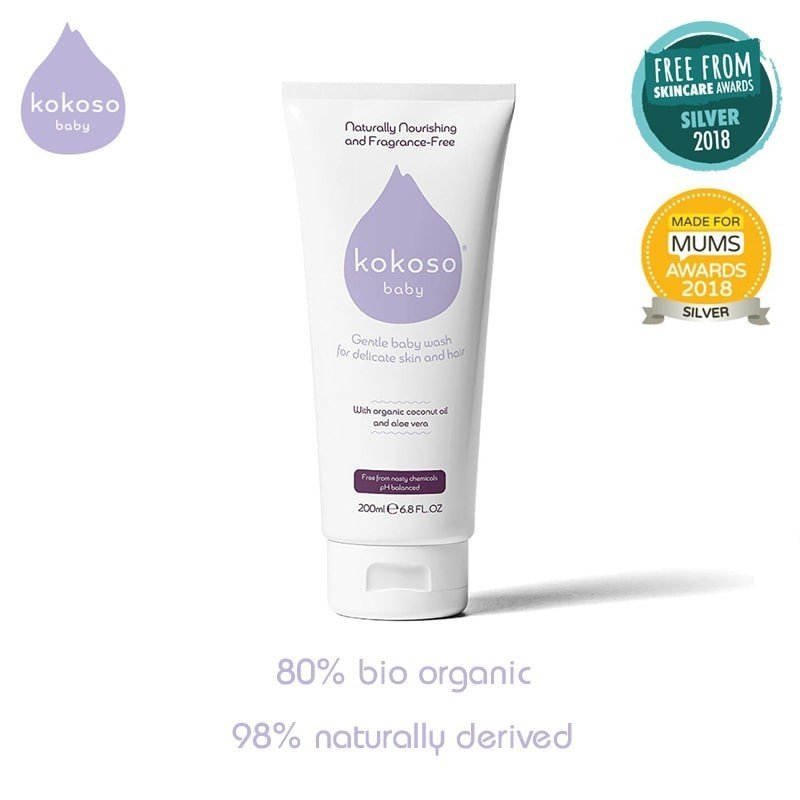 KOKOSO Baby Kokoso Baby Unfragranced hair and body wash 200 ml