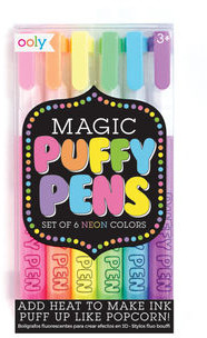 Kolorowe Baloniki Flamastry z Efektem 3D Magicznie Puchnące Magic Puffy 6 kolorów KOLOROWE BALONIKI