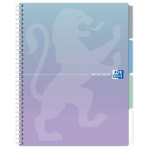 Kołozeszyt Oxford Projectbook A4 Mix Pastelowy kratka 80 kartek