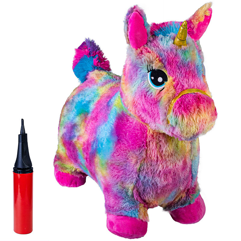 KONIK DO SKAKANIA DMUCHANY SKOCZEK GUMOWY DMUCHANY POMPKA